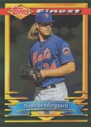 2021 Finest Flashbacks Base Set Noah Syndergaard #150 card