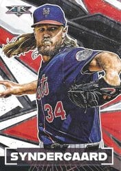 2021 Topps Fire Base Set Noah Syndergaard #175 card
