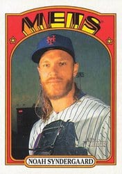 2021 Topps Heritage Base Set Noah Syndergaard #290 card