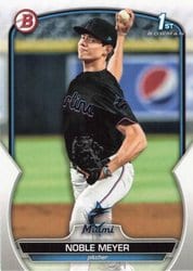 2023 Bowman Draft Base Set Noble Meyer #BD-6 card