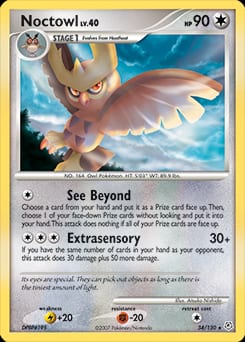 Diamond & Pearl Noctowl #34 card