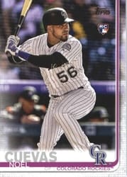 2019 Topps Base Set Noel Cuevas #417 card