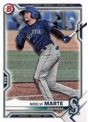 2021 Bowman Draft Base Set Noelvi Marte #BD-147 card