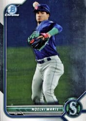 2022 Bowman Chrome Prospects Noelvi Marte #BCP-63 card