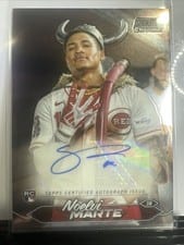 2024 Stadium Club Chrome Autographs Noelvi Marte #SCCA-NM card