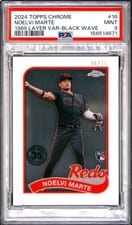 2024 Topps Chrome 1989 Topps Baseball Chrome Layer Variations Noelvi Marte #89BCL-16 card