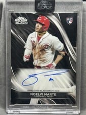 2024 Topps Chrome Black Autographs Noelvi Marte #CBA-NM card