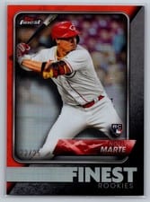 2024 Topps Finest Noelvi Marte Orange Refractor #10 card