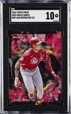 2024 Topps Finest Noelvi Marte Red Lava Refractor #10 card