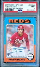 2024 Topps Heritage Real One Autograph Noelvi Marte #ROANM card