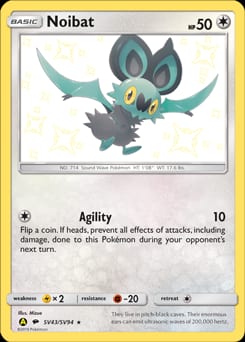 Hidden Fates Shiny Vault Noibat #SV43 card