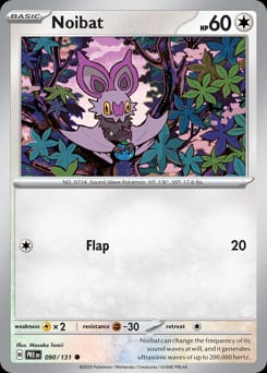 Prismatic Evolutions Noibat #90 card