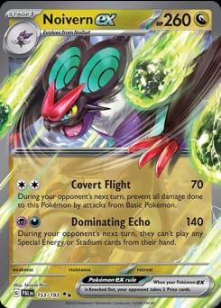 Paldea Evolved Noivern ex #153 card
