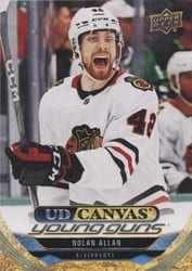 2024-25 Upper Deck UD Canvas Nolan Allan #C211 card