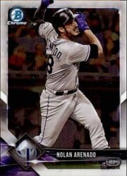 2018 Bowman Chrome Base Set Nolan Arenado #70 card