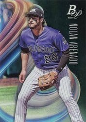 2018 Bowman Platinum Base Set Nolan Arenado #76 card