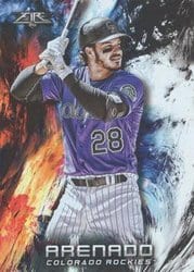 2018 Topps Fire Base Set Nolan Arenado #143 card