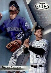 2018 Topps Gold Label Base Set Nolan Arenado #41 card