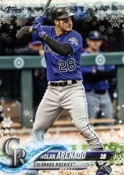 2018 Topps Holiday Base Set Nolan Arenado #HMW62 card