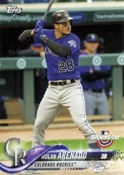 2018 Topps Opening Day Base Set Nolan Arenado #41 card
