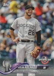 2018 Topps Opening Day Base Set Nolan Arenado #41b card