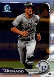 2019 Bowman Chrome Base Set Nolan Arenado #27 card