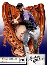 2019 Panini Leather & Lumber Base Set Nolan Arenado #6 card