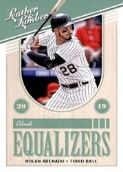 2019 Panini Leather & Lumber Equalizers Nolan Arenado #EQ-1 card