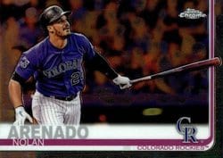 2019 Topps Chrome Base Set Nolan Arenado #124 card
