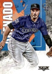 2019 Topps Fire Base Set Nolan Arenado #130 card