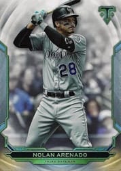 2019 Topps Triple Threads Base Set Nolan Arenado #80 card