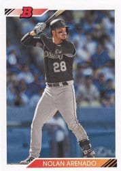 2020 Bowman Heritage Base Set Nolan Arenado #33 card
