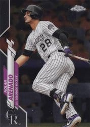 2020 Topps Chrome Base Set Nolan Arenado #174 card
