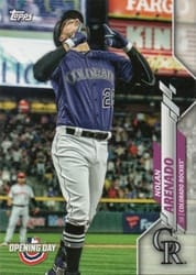 2020 Topps Opening Day Base Set Nolan Arenado #38 card