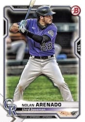 2021 Bowman Base Set Nolan Arenado #91 card