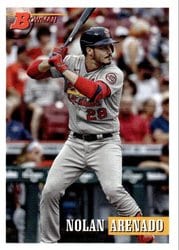2021 Bowman Heritage Base Set Nolan Arenado #34 card