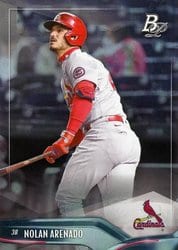 2021 Bowman Platinum Base Set Nolan Arenado #58 card