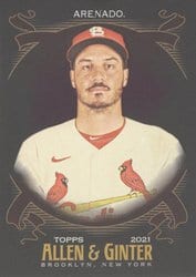2021 Topps Allen & Ginter X Base Set Nolan Arenado #136 card