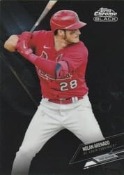 2021 Topps Chrome Black Base Set Nolan Arenado #97 card