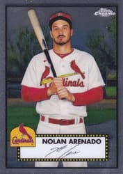 2021 Topps Chrome Platinum Anniversary Base Set Nolan Arenado #157 card