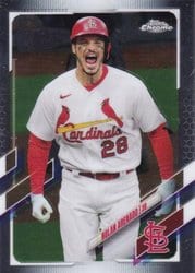 2021 Topps Chrome Update Base Set Nolan Arenado #USC100 card