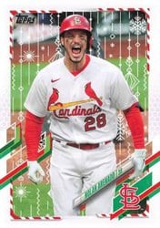 2021 Topps Holiday Base Set Nolan Arenado #HW12 card