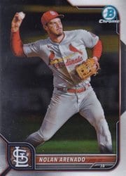 2022 Bowman Chrome Base Set Nolan Arenado #38 card