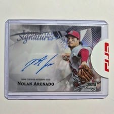 2022 Stadium Club Chrome Lone Star Signatures Nolan Arenado #LLS-NA card