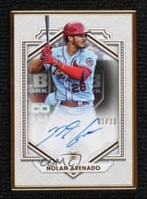 2022 Topps Definitive Collection Framed Autographs Nolan Arenado #DCFA-NA card
