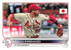 2022 Topps Japan Edition Base Set Nolan Arenado #184 card