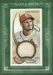 2023 Topps Allen & Ginter Framed Mini Relics Nolan Arenado #MFR-NA card