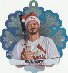 2023 Topps Holiday Oversized Die-Cut MLB Ornaments Nolan Arenado #MLBDC-9 card