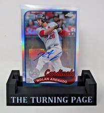 2024 Topps Chrome Update 1989 Topps Baseball Autographs Nolan Arenado #89CA-NA card