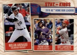 2019 Topps Big League Base Set Nolan Arenado / Trevor Story / Matt Carpenter #344 card